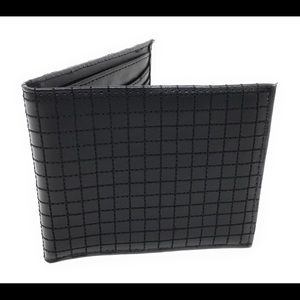 Mens Leather Wallet  8 Slots Includes ID Window